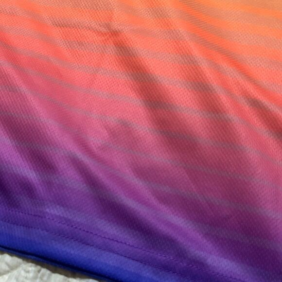 Flan Labs Caramel Sunset Soccer Jersey Mens XL Multicolor Ombre Street Sporty - Picture 11 of 12